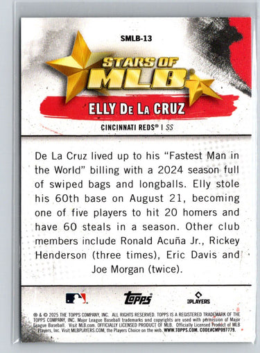 2025 Topps #SMLB-13 Elly De La Cruz Stars of MLB P12