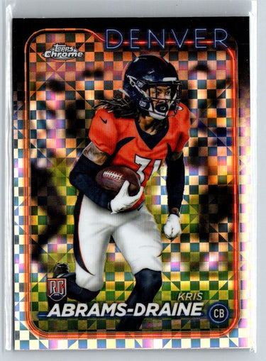 2024 Topps Chrome #256 Kris Abrams-Draine X-Fractor P12