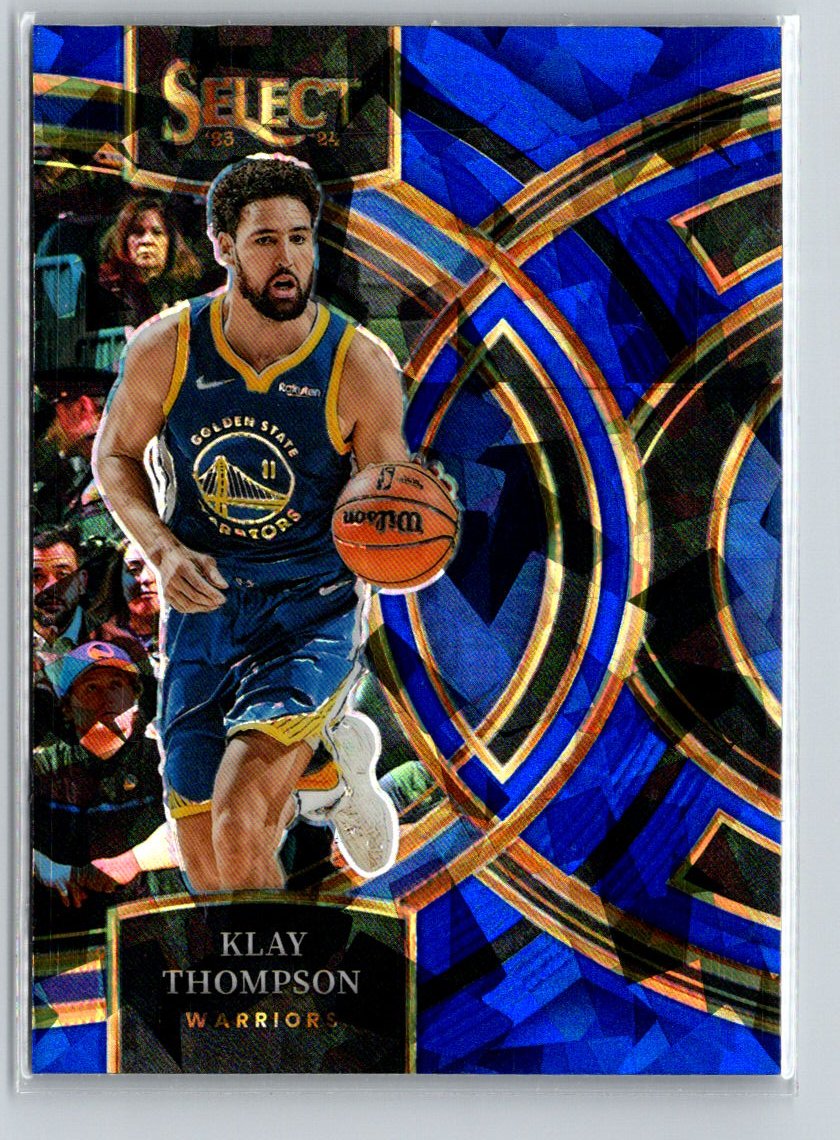 2023-24 Panini Select #198 Klay Thompson Blue Prizms P12