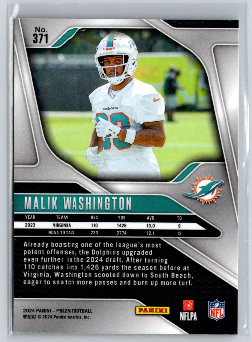 2024 Panini Prizm #371 Malik Washington P13