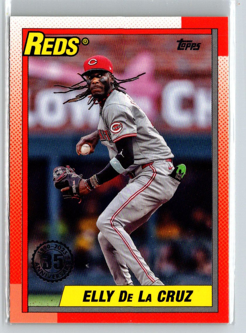 2025 Topps Elly De La Cruz 1990 Topps Baseball 35th Anniversary (Series One) P14