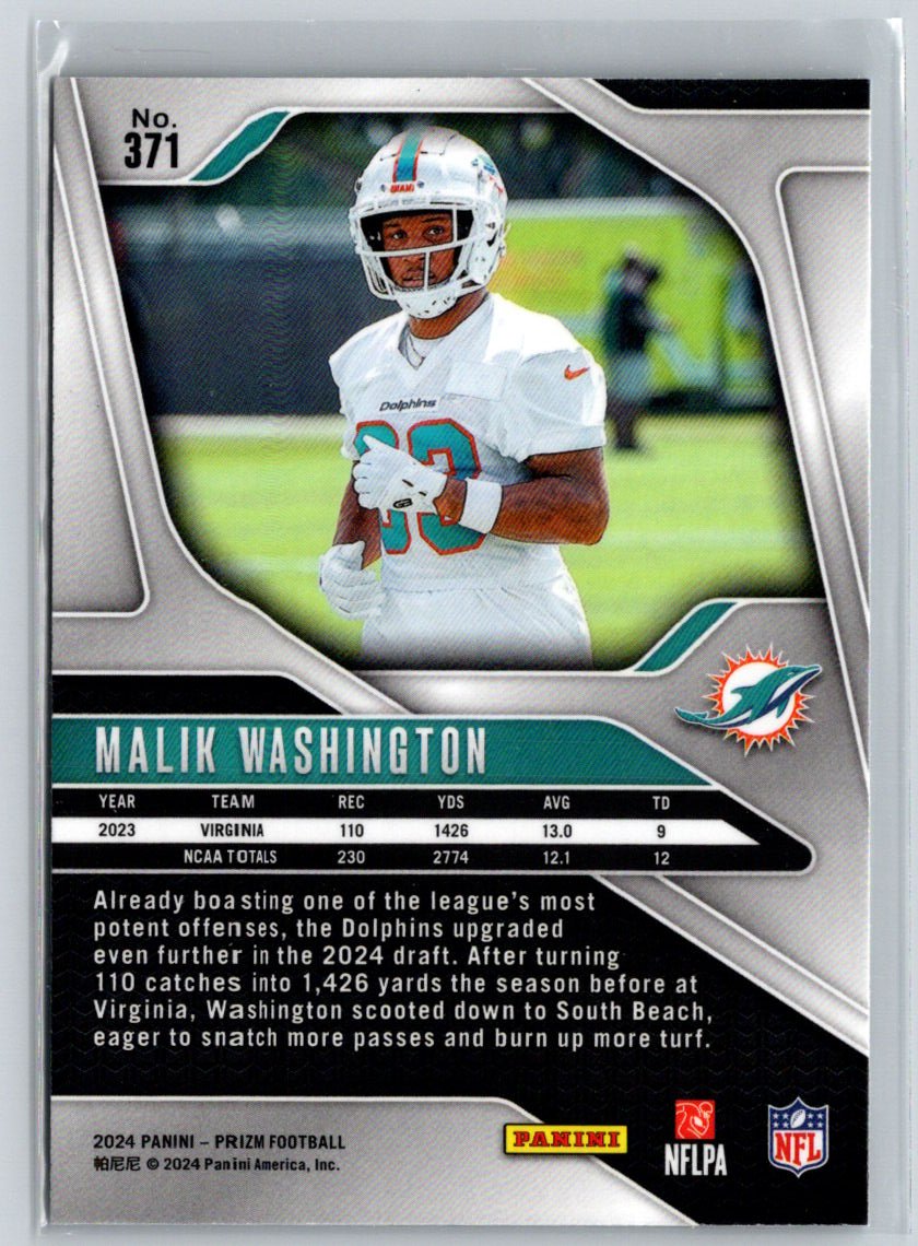 2024 Panini Prizm #371 Malik Washington P14