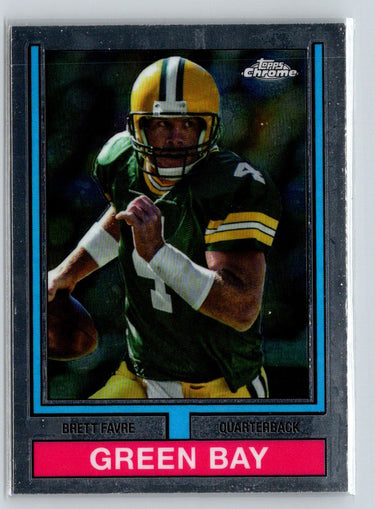 2024 Topps Chrome #74TF-17 Brett Favre 1974 Topps Football P14
