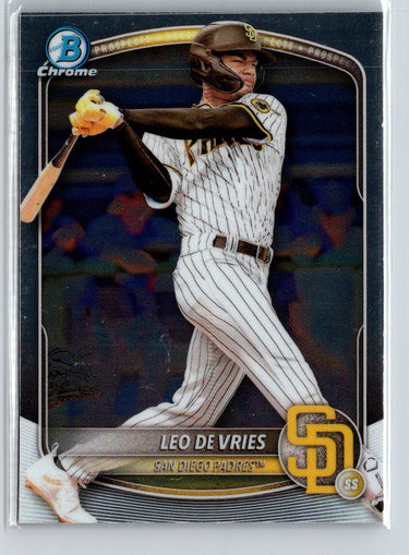2025 Bowman #BCP-59 Leo De Vries Chrome Prospects P15