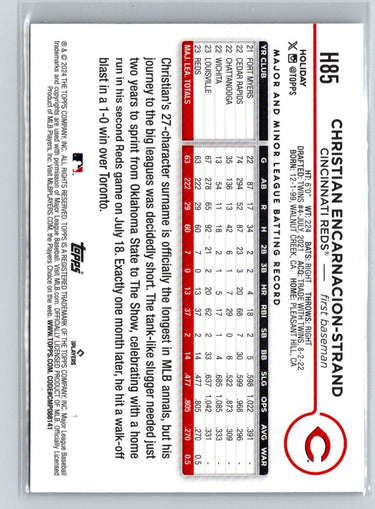 2024 Topps Holiday #H85 Christian Encarnacion-Strand Holiday Tree P16