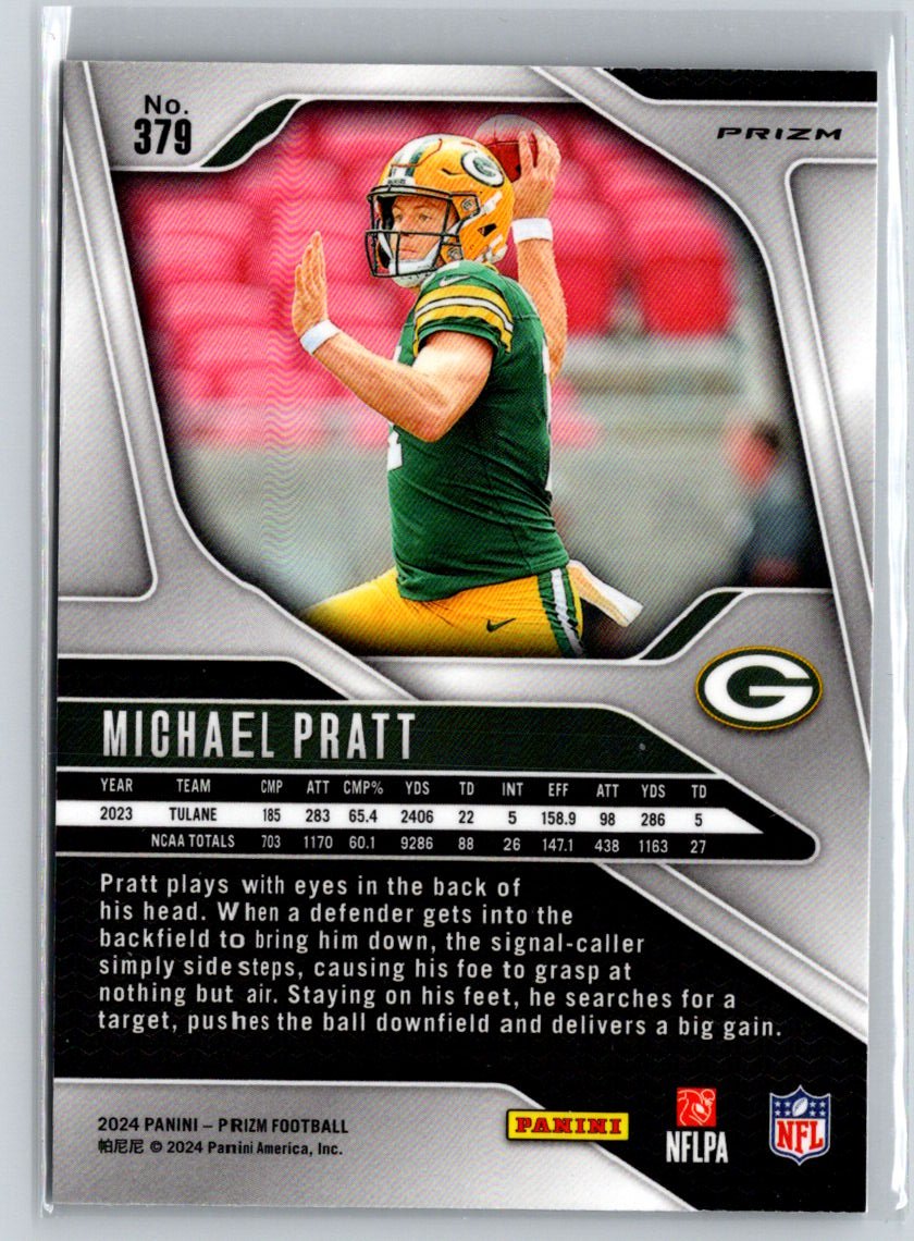 2024 Panini Prizm #379 Michael Pratt Silver P16