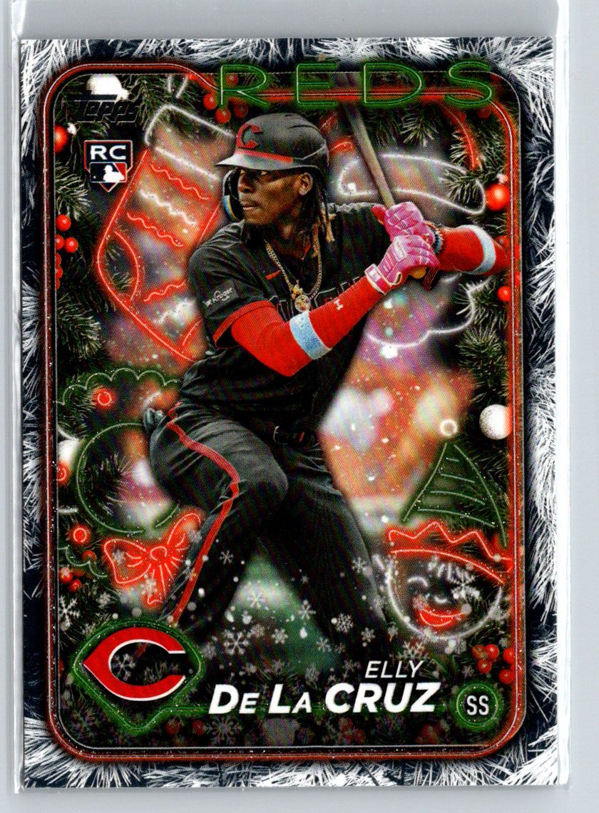 2024 Topps Holiday #H102 Elly De La Cruz Holiday Tree P17