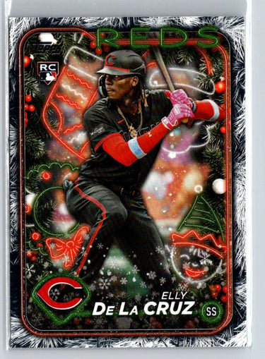 2024 Topps Holiday #H102 Elly De La Cruz Holiday Tree P17