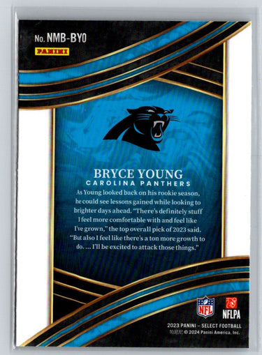2023 Panini Select #NMB-BYO Bryce Young Numbers P17