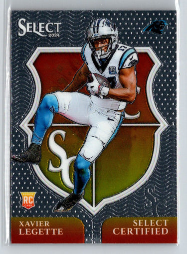 2024 Panini Select #14 Xavier Legette Select Certified Rookies P18