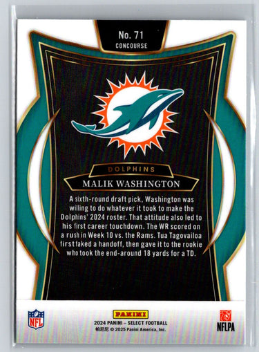 2024 Panini Select #71 Malik Washington P18