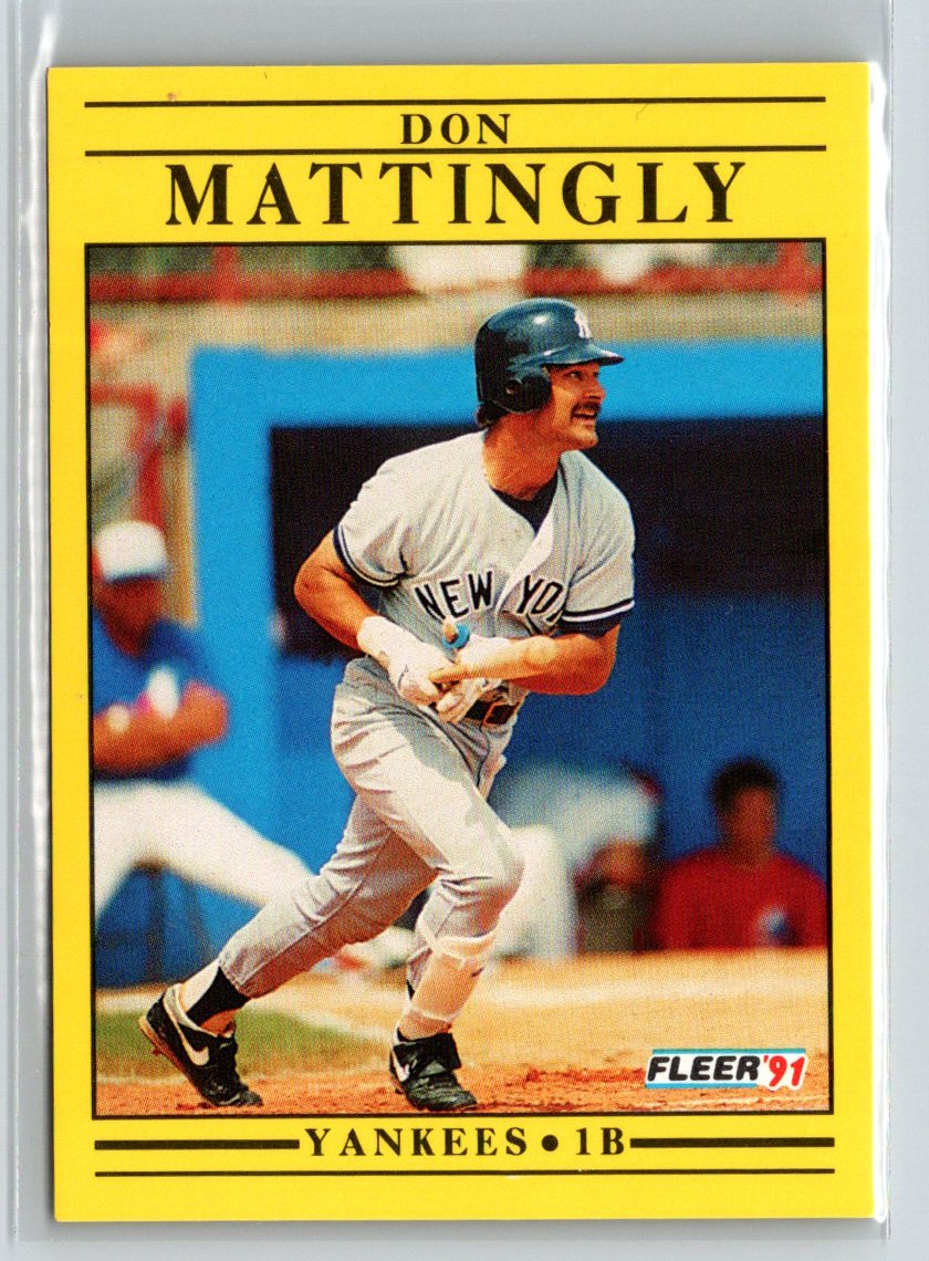 1991 Fleer #673b Don Mattingly P18