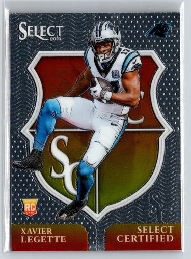 2024 Panini Select #14 Xavier Legette Select Certified Rookies P19