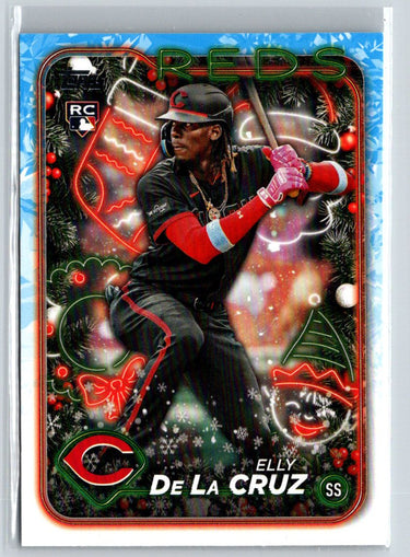 2024 Topps Holiday #HE-15 Elly De La Cruz Hidden Elf P19