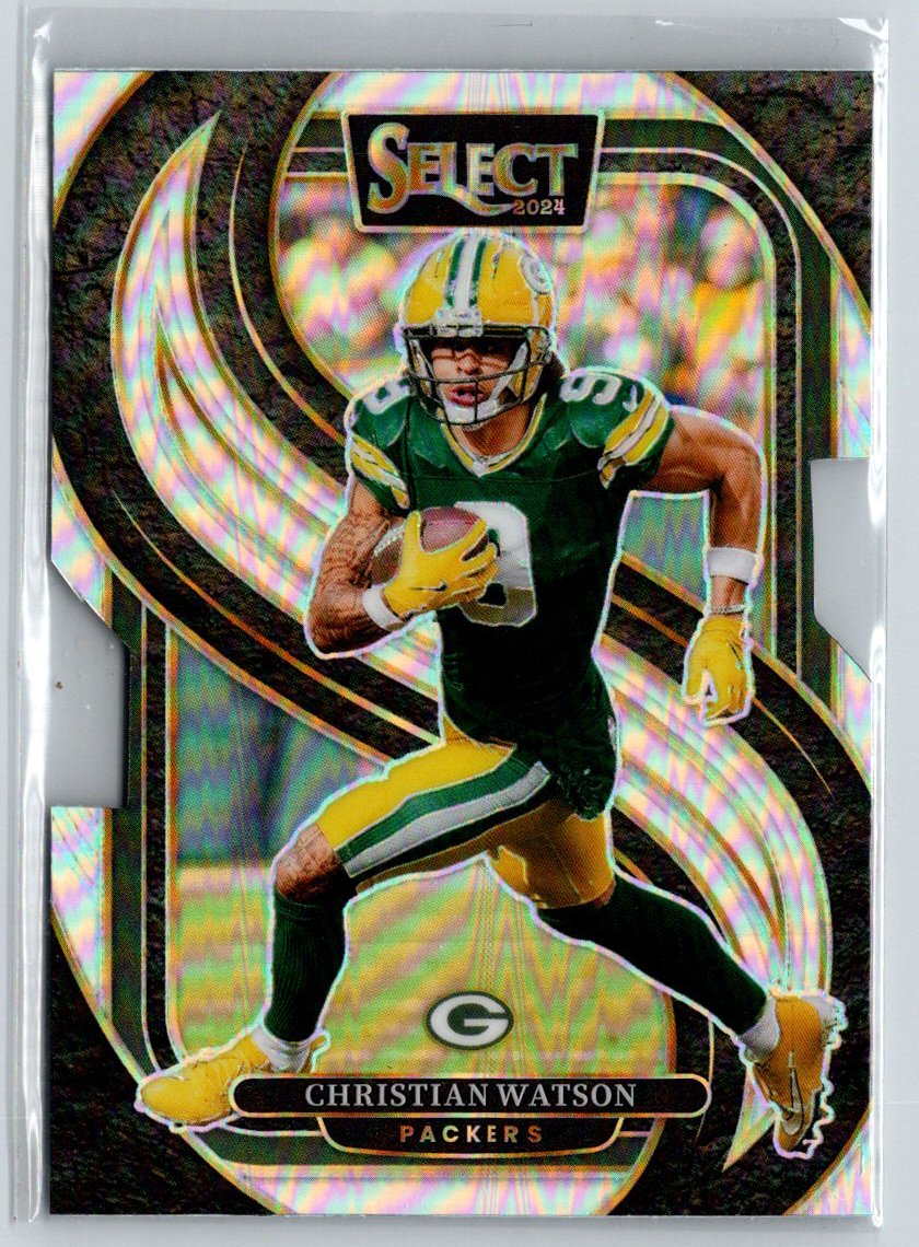 2024 Panini Select #138 Christian Watson Silver Prizm Die Cut P19