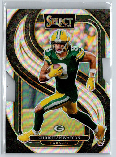 2024 Panini Select #138 Christian Watson Silver Prizm Die Cut P19