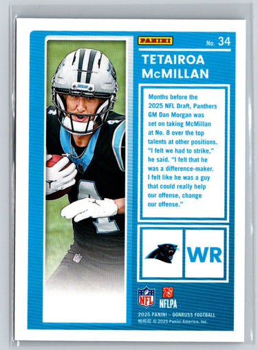 2025 Donruss #34 Tetairoa McMillan The Rookies P19