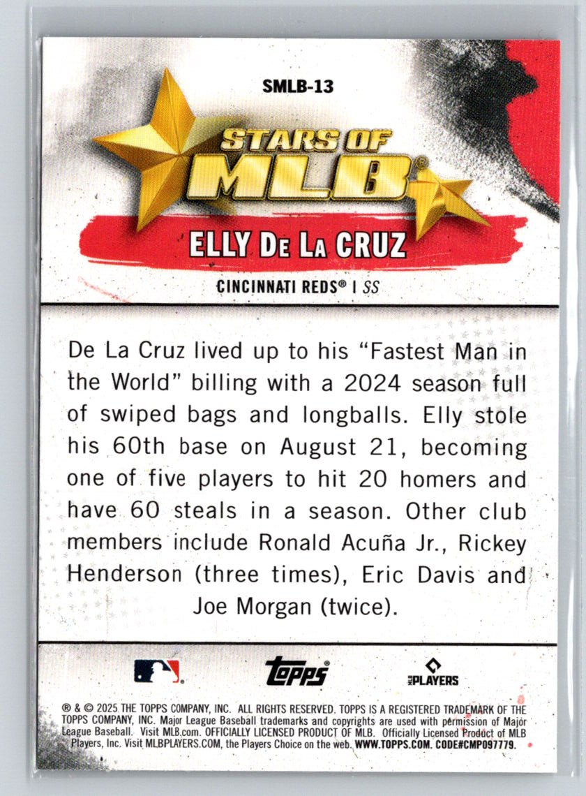 2025 Topps #SMLB-13 Elly De La Cruz Stars of MLB P21