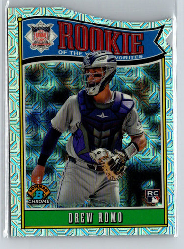 2025 Bowman #ROY-9 Drew Romo Rookie of the Year Favorites Mojo Refractor P21