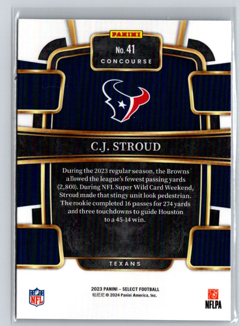 2023 Panini Flawless Collegiate #41 C.J. Stroud #/25 P22