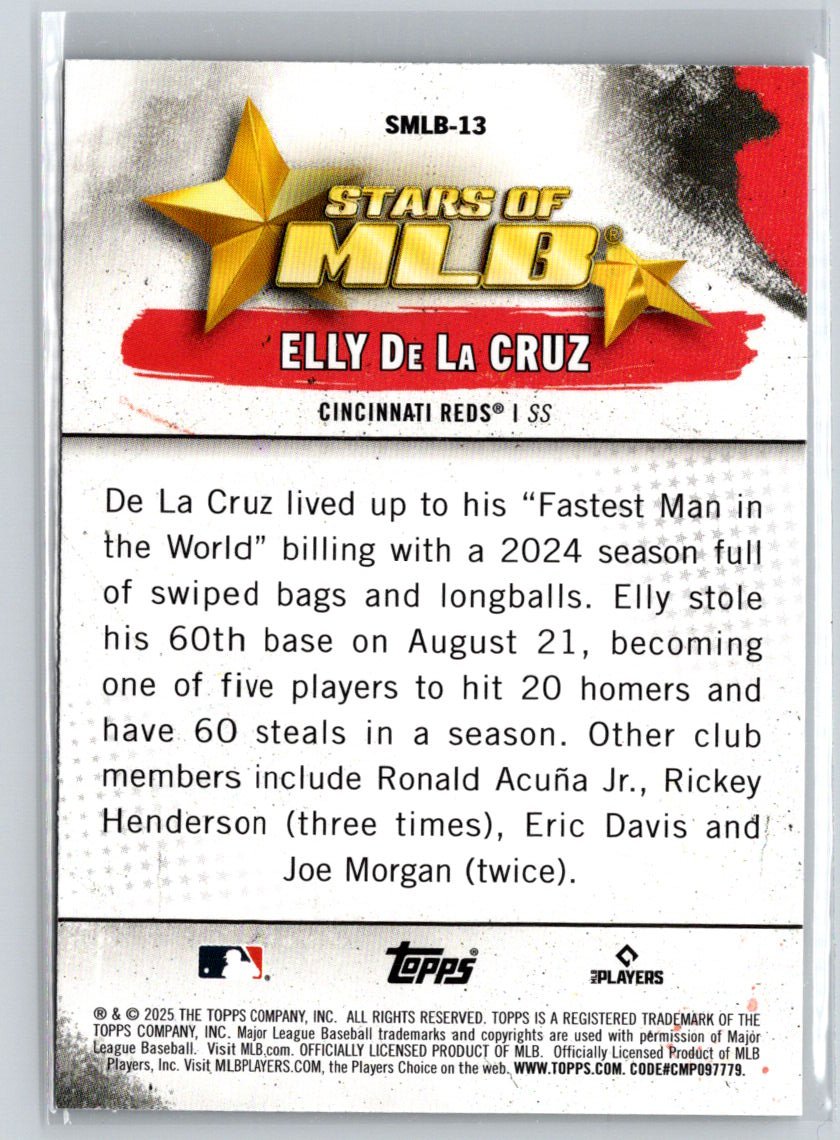 2025 Topps #SMLB-13 Elly De La Cruz Stars of MLB P23