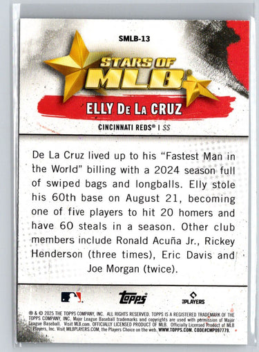 2025 Topps #SMLB-13 Elly De La Cruz Stars of MLB P23