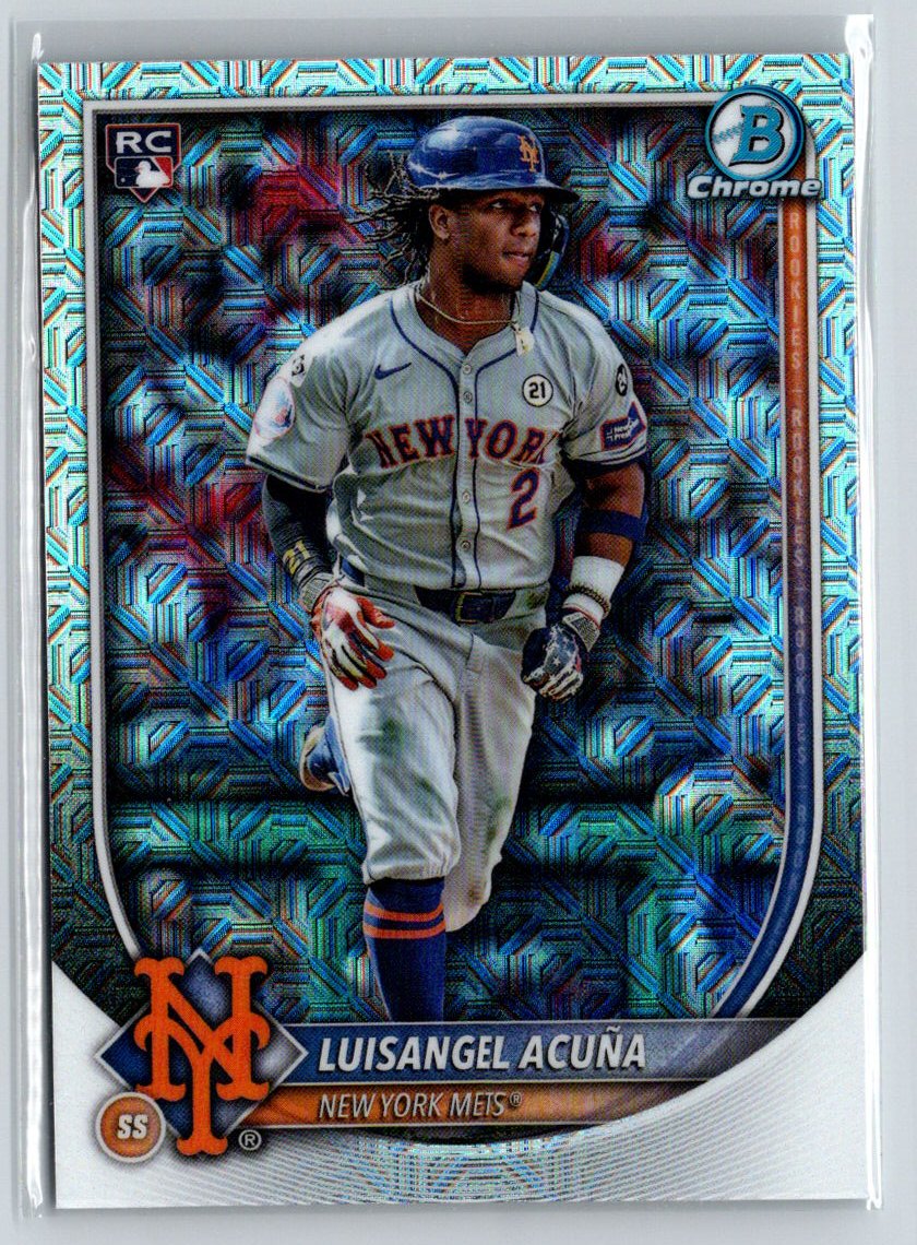2025 Bowman #83 Luisangel Acuña Chrome Mojo Refractor P23