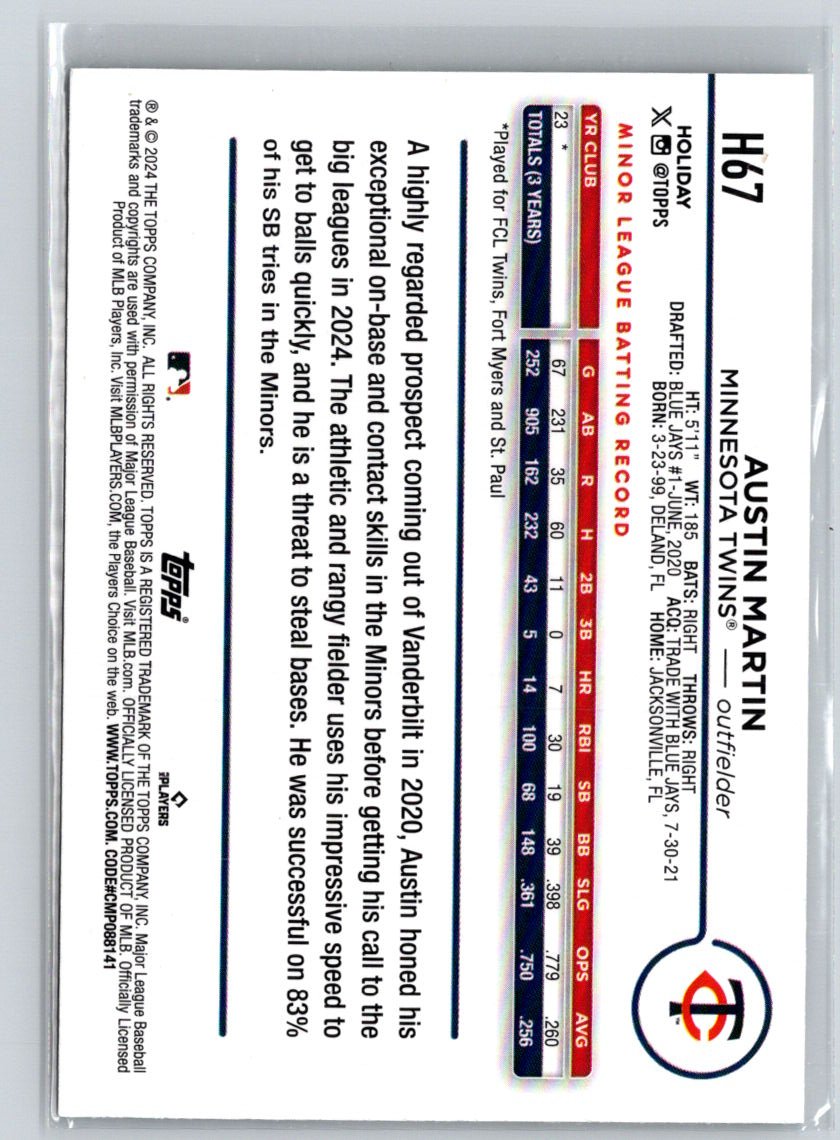 2024 Topps Holiday #H67 Austin Martin Holiday Tree P24