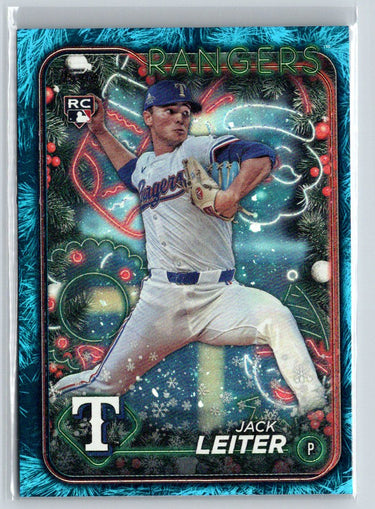 2024 Topps Holiday #H155 Jack Leiter Holiday Tree Blue Metallic P24