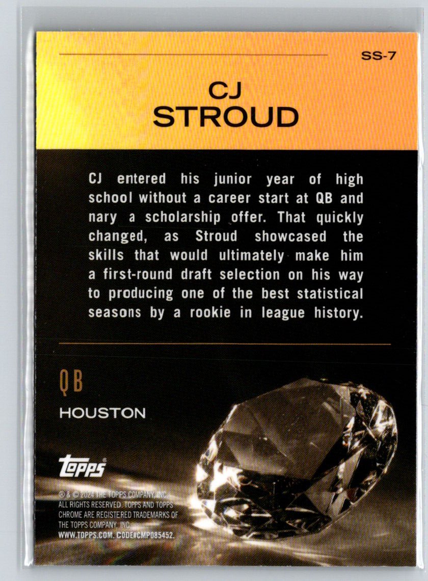 2024 Topps Chrome #SS-7 CJ Stroud Sunday Swag P24