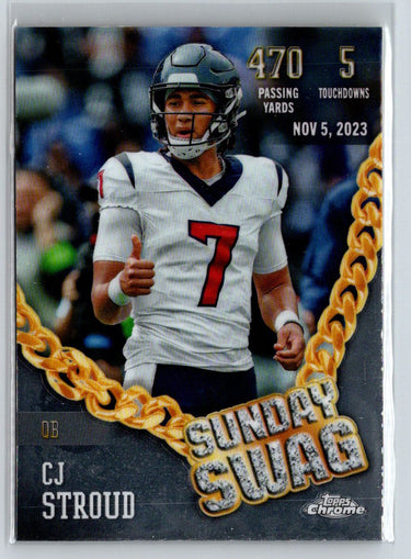 2024 Topps Chrome #SS-7 CJ Stroud Sunday Swag P24