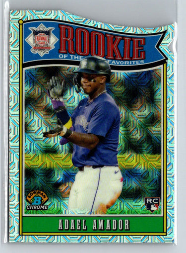 2025 Bowman #ROY-13 Adael Amador Rookie of the Year Favorites Mojo Refractor P24