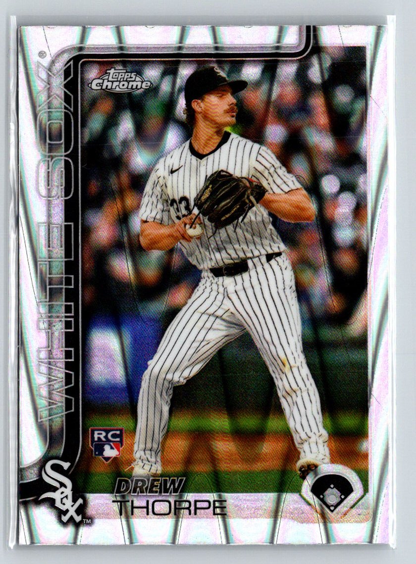 2025 Topps Chrome #275 Drew Thorpe Raywave Refractors P25