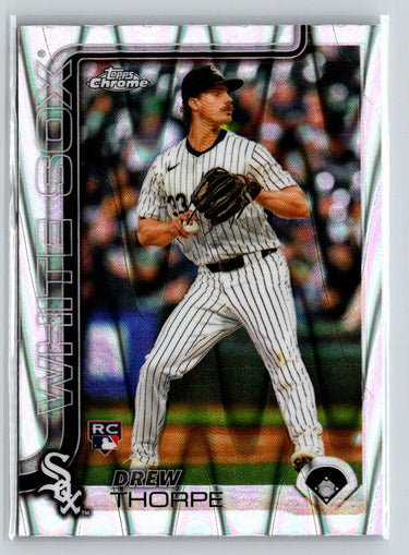 2025 Topps Chrome #275 Drew Thorpe Raywave Refractors P25