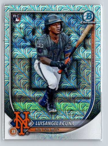 2025 Bowman Chrome #32 Luisangel Acuña Mojo Refractors P25