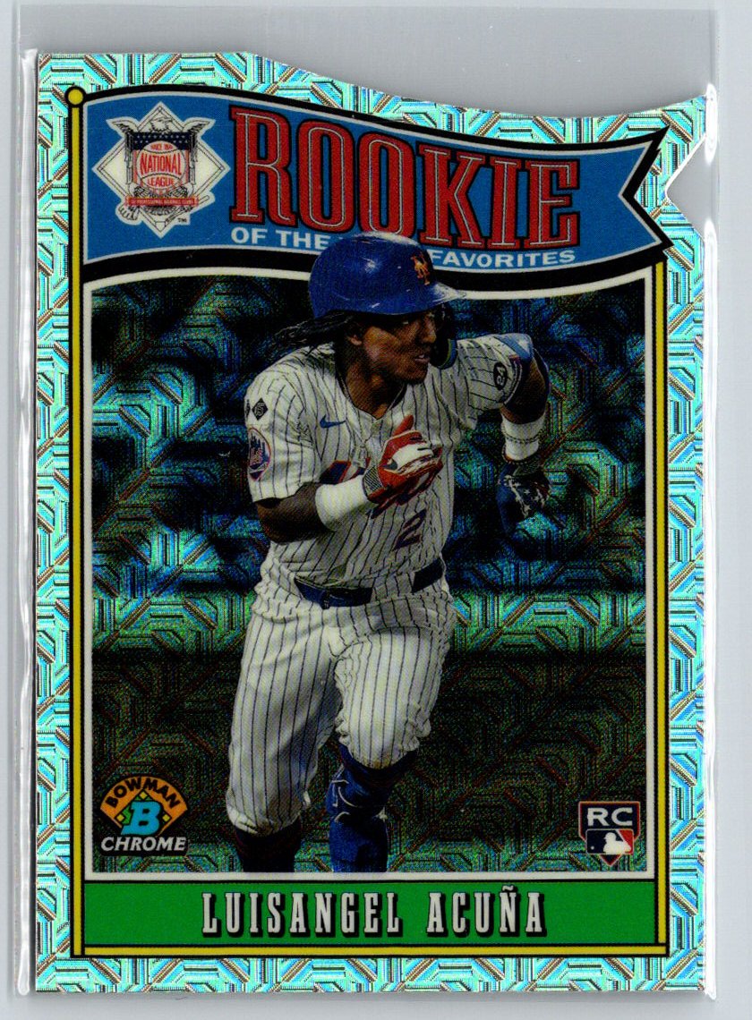 2025 Bowman #ROY-4 Luisangel Acuña  Mojo Refractor P25