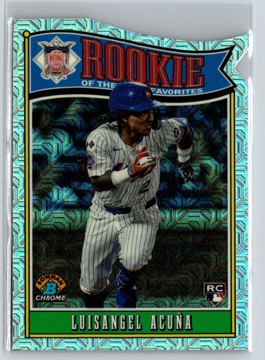 2025 Bowman #ROY-4 Luisangel Acuña  Mojo Refractor P25
