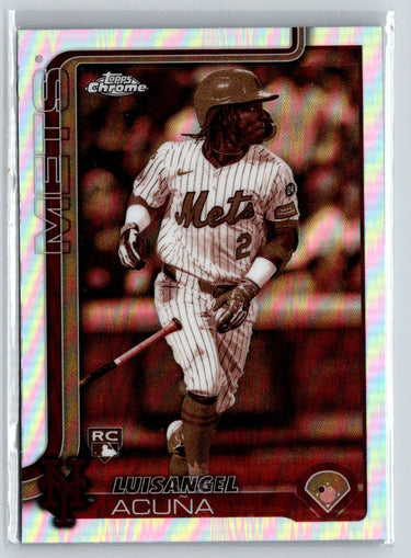 2025 Topps #524 Luisangel Acuña Rainbow Foil P25