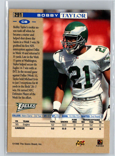 1996 Pro Line #291 Bobby Taylor Anaheim National P26