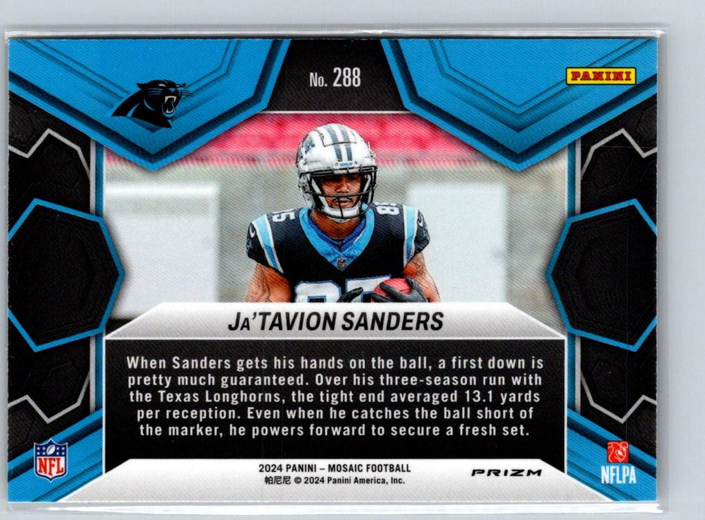 2024 Panini Mosaic #288 Ja'Tavion Sanders Silver P27
