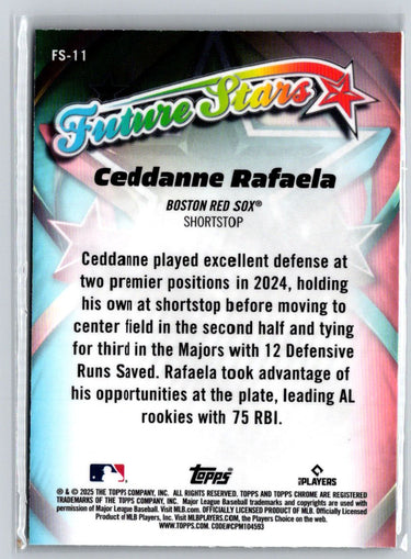 2025 Topps Chrome #FS-11 Ceddanne Rafaela Future Stars P27