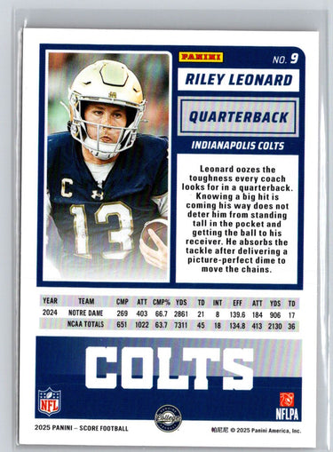 2025 Score-A-Treat #9 Riley Leonard P28