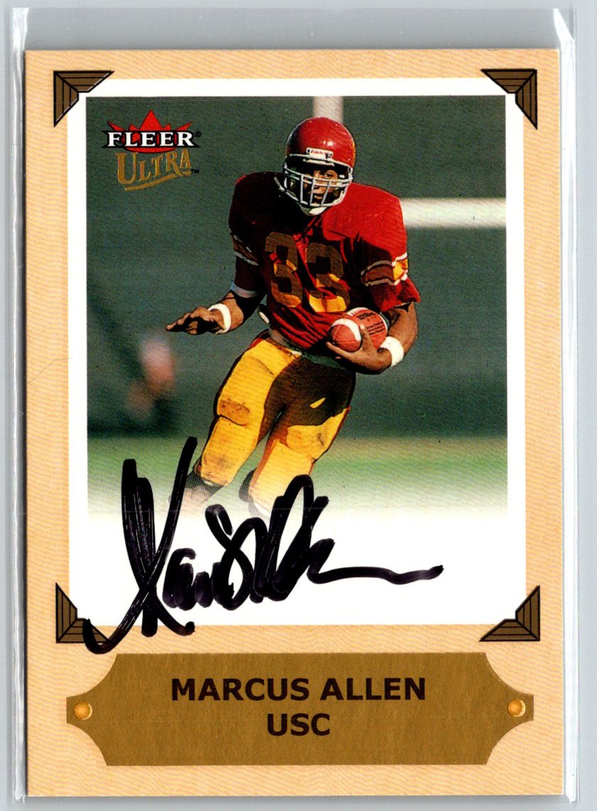 2001 Ultra #NNO Marcus Allen College Greats Previews Autographs S02