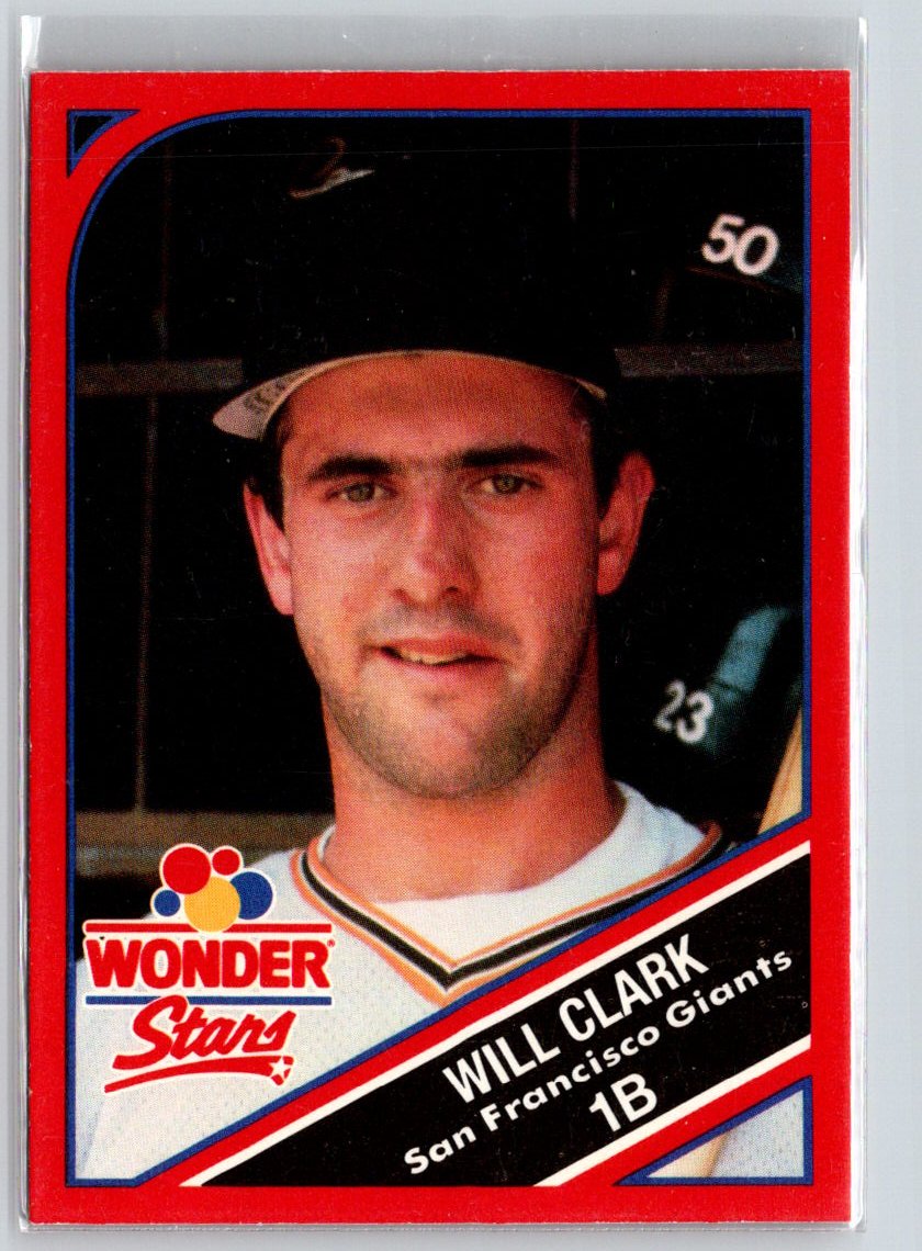 1990 Wonder Bread Stars #19 Will Clark S10