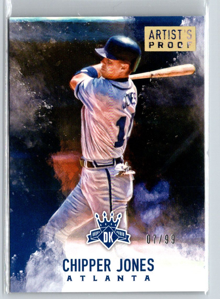 2017 Panini Diamond Kings #94 Chipper Jones Artist's Proof Gold #/99 S12