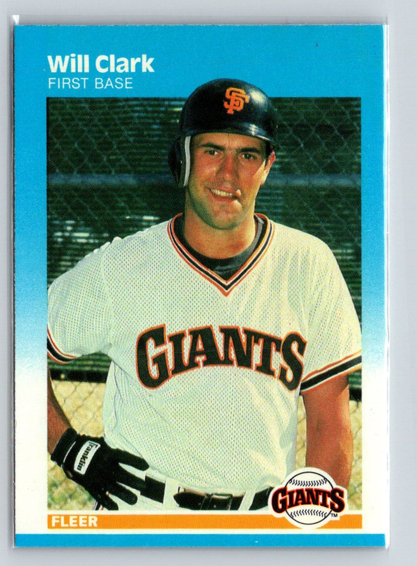 1987 Fleer #269 Will Clark S12