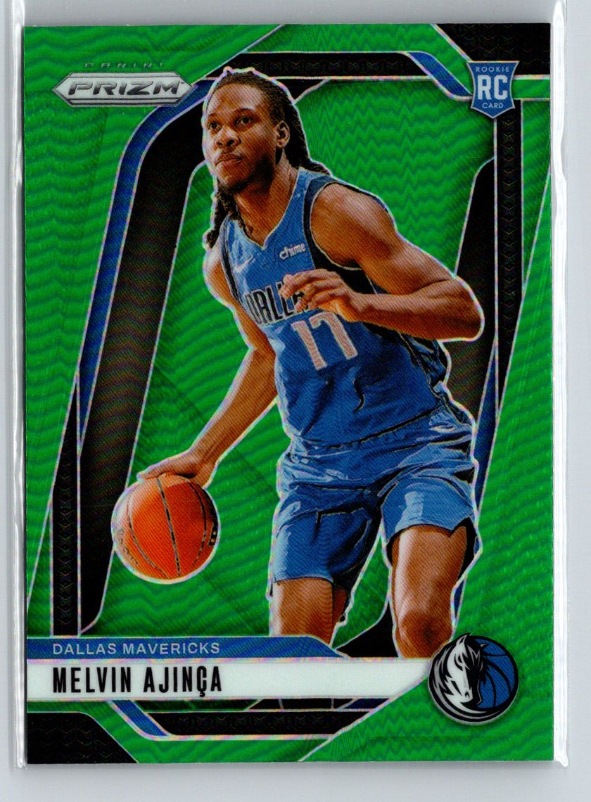 2024-25 Panini Prizm #255 Melvin Ajinca Prizms Green Wave S13