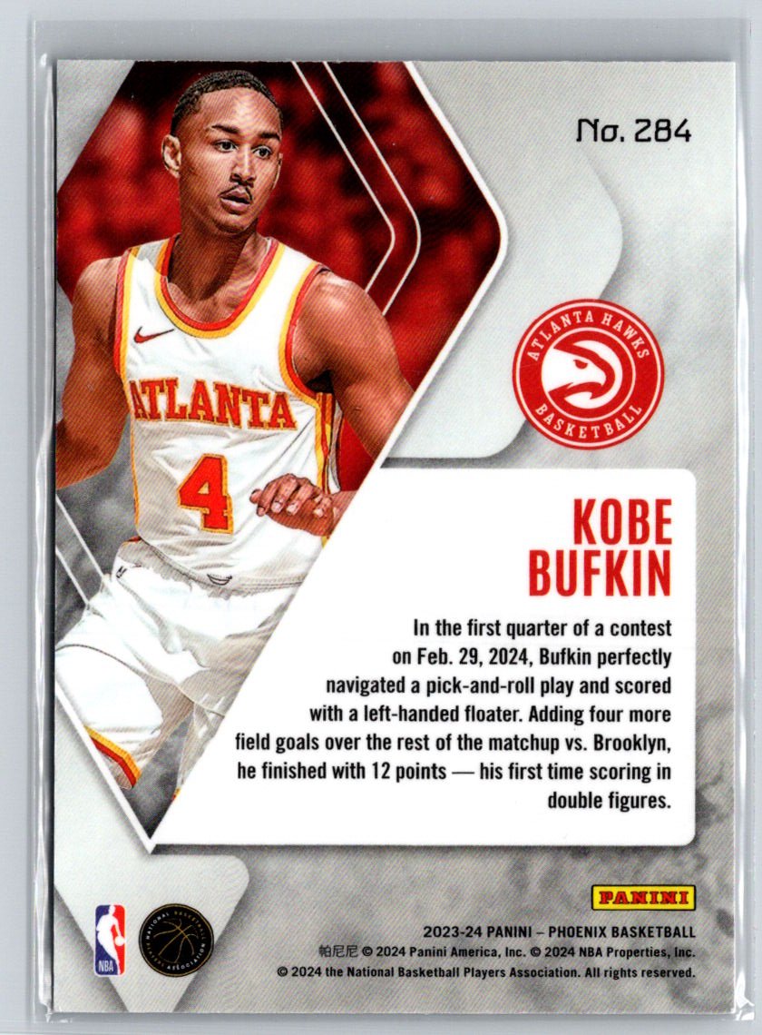 2023-24 Panini Phoenix #284 Kobe Bufkin Phoenix Blue Ice S13