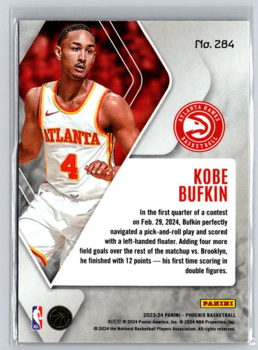 2023-24 Panini Phoenix #284 Kobe Bufkin Phoenix Blue Ice S13