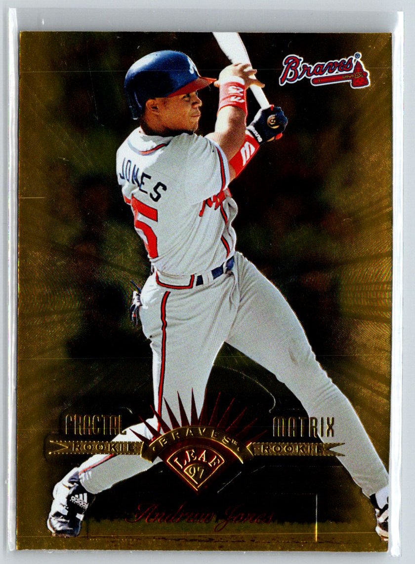 1997 Leaf #168 Andruw Jones Fractal Matrix S13
